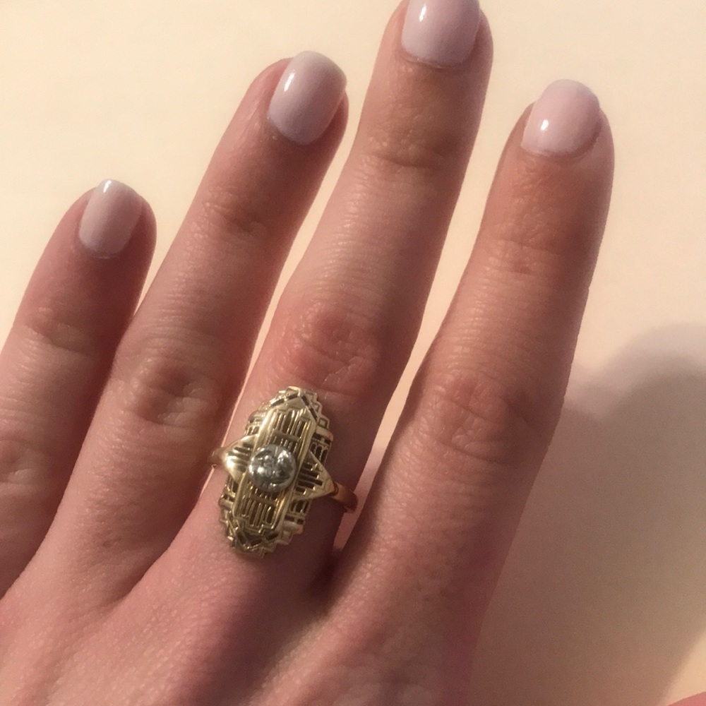 14KT GOLD VINTAGE RING